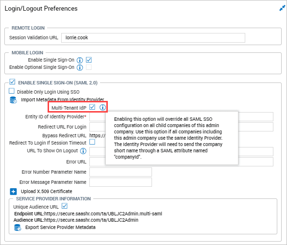 Multi-Tenant IDP